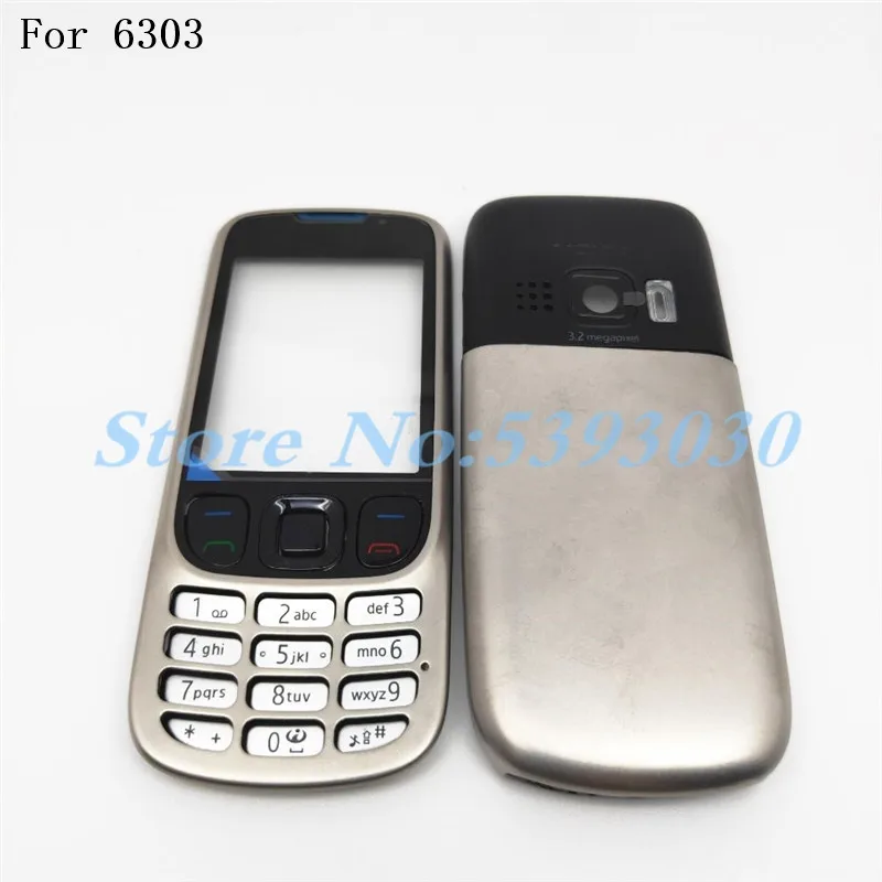 Новый Полный чехол для телефона + английская клавиатура Nokia 6303c 6303 6303i|Корпусы и