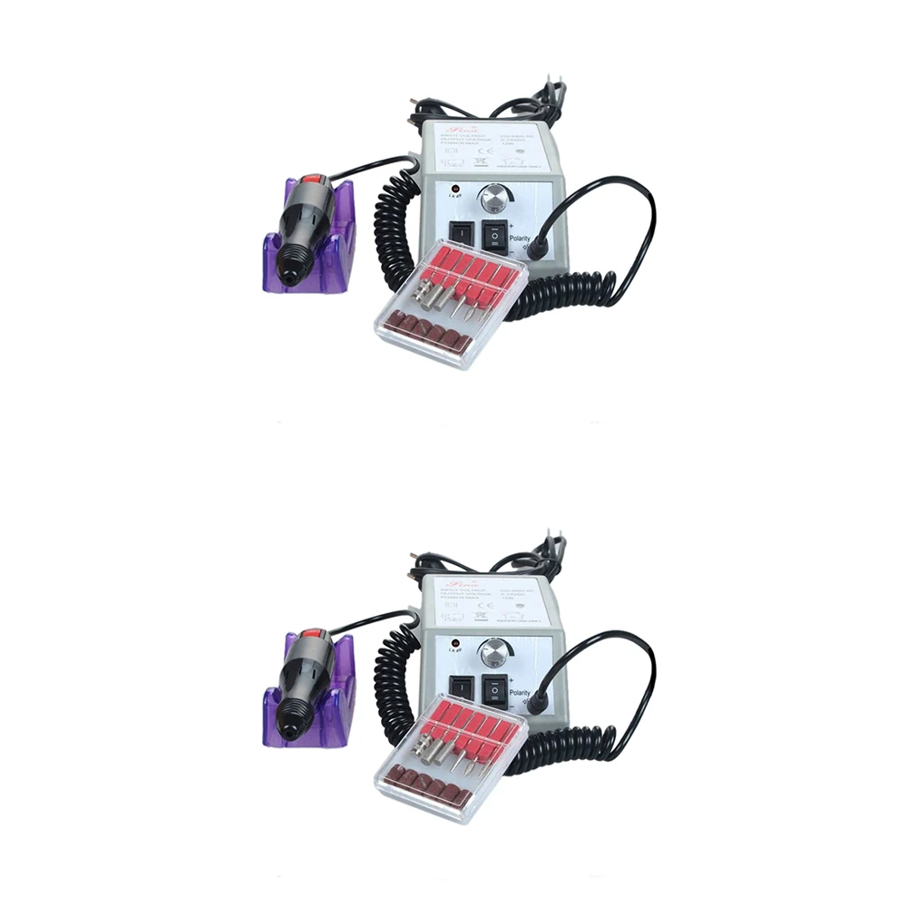 Лидер продаж Электрический Фрезер для ногтей, сверлильный станок для пилки для маникюра, педикюра Инструменты Kit EU/US/UK/AU разъем