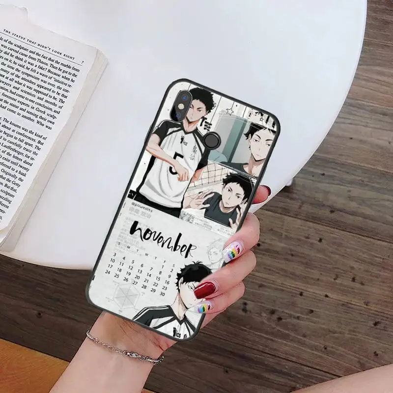 Чехол haikyuu для Xiaomi Redmi note 4 4X 8T 9 9s 10 K20 K30 cc9 9t pro lite max с рисунком волейбола в японском