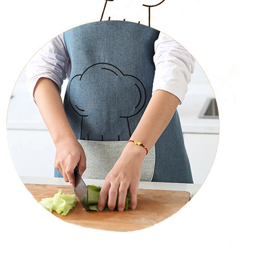 AA фартук в стиле унисекс Стильная одежда не пропускающая масло с центром карман