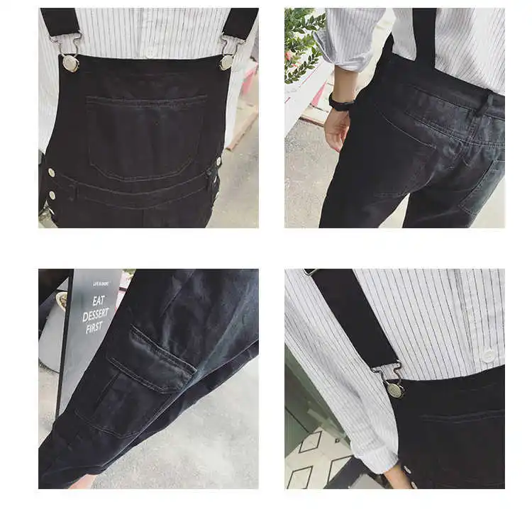 

2021 New Men Bib Pants Casual Jumpsuits Streetwear Joggers Fashion Suspenders Mens Cargo Pants Overalls Coverall Male Clothes