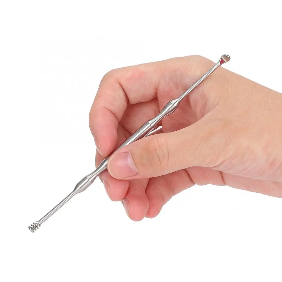 3 шт./компл. из нержавеющей стали двухсторонняя ушной воск кюретка для удаления
