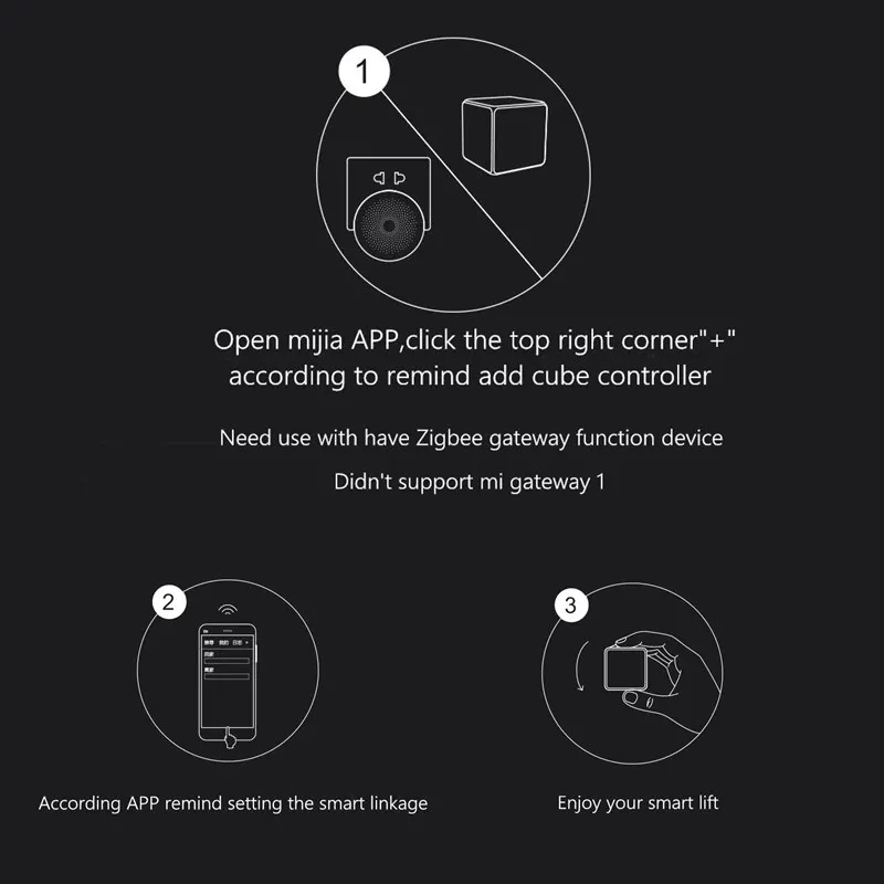Xiao mi AQara Cube control ler Zigbee умный датчик шесть действий для устройство дом работает с jia