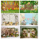Весенние пасхальные фоны для фотографии весенние цветы газон кролик яйца Новорожденный ребенок портрет фото фон для фотостудии