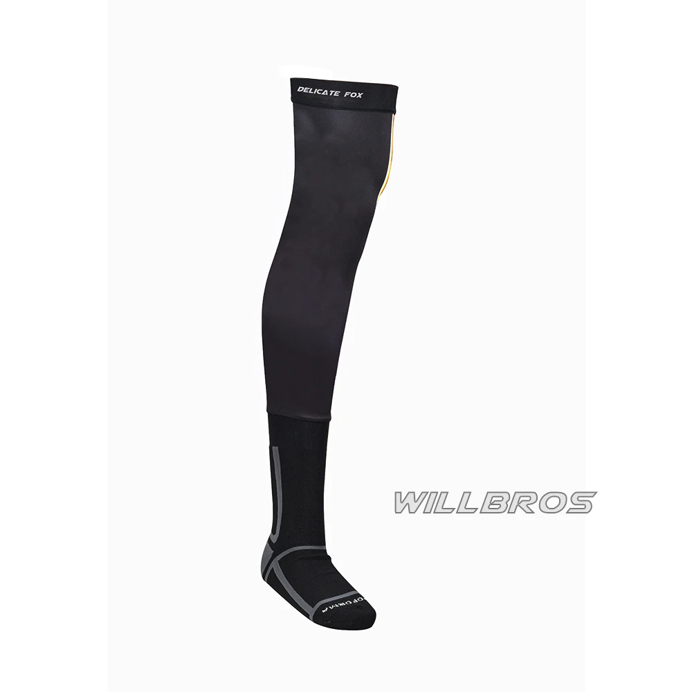 

Motocross Delicate Fox Motorbike Knee-Brace Sock Mountain Bicycle Offroad Mens Black Long Stocking