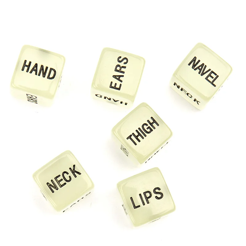 Световой секс кости для влюбленных романтика светится в темноте Эротические