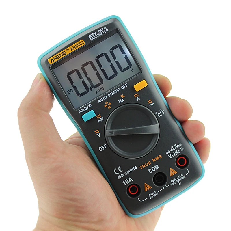 

Auto Backlight Digital Multimeter 6000 Counts AC / DC Ohm Ammeter Tester Meter