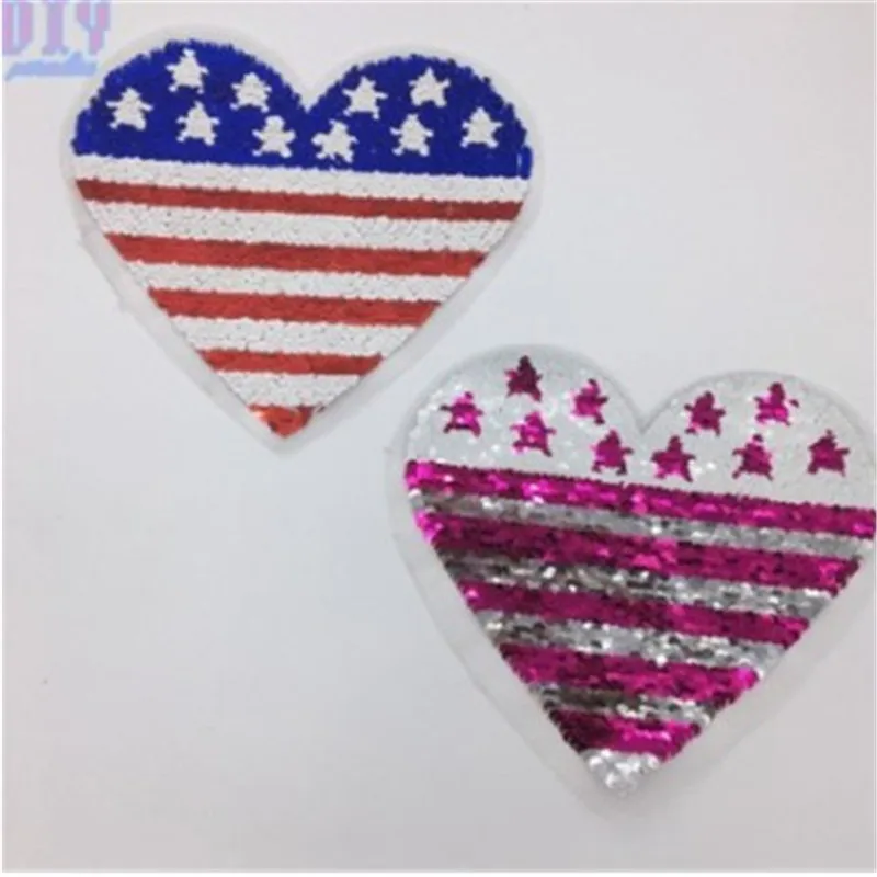 10 шт. двухсторонние нашивки с блестками пришитые для одежды детская футболка