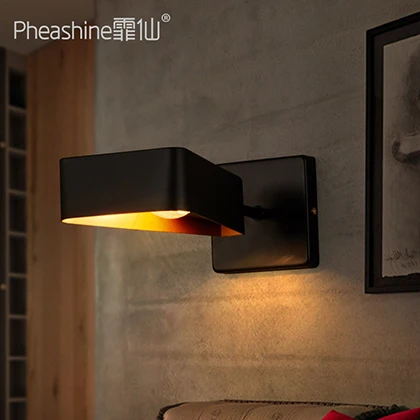 Loft retro industrial aisle staircase iron wall lamp northern Europe simple living room study | Освещение