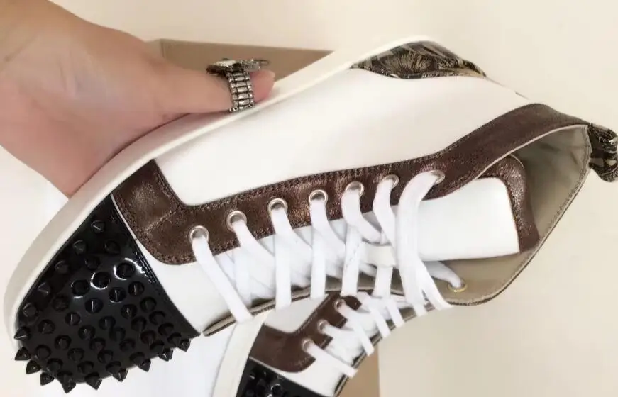 Beertola Men's Casual Shoes Designers Spikes Zapatos De Hombre 2019 Black Fashion Men Flats Party Big Size Mixed Color | Обувь
