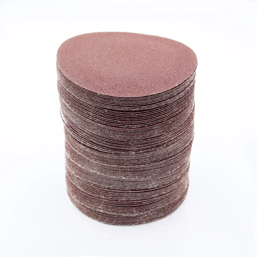 

10pcs 100pcs 6 inch sand paper polishing pad self-adhesive loop backing polishing disc for angle grinder