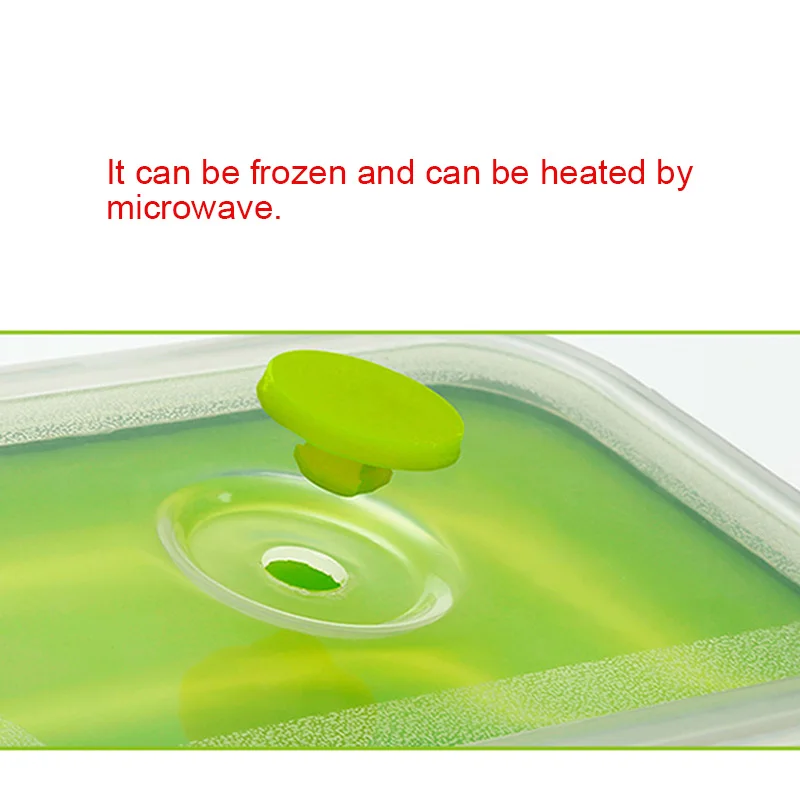

Lunch Box Silicone Bowl Folding Foldable Portable Food Storage Container Eco-Friendly FEA889