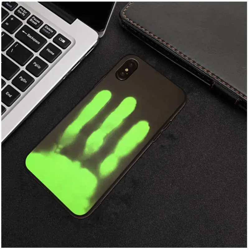 Термочувствительный чехол для iPhone X XR XS Max 9 8 7 6 Plus 5 5S мягкий из ТПУ хит продаж цвет