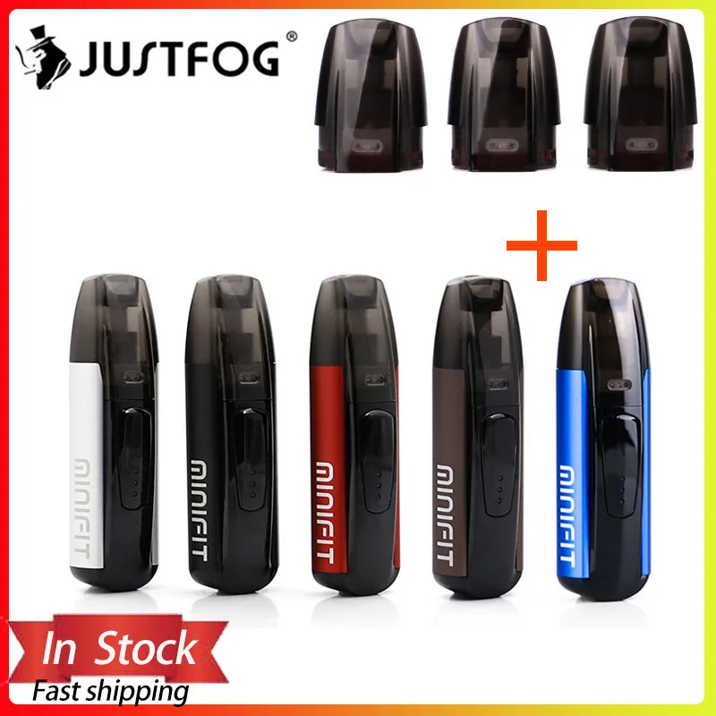 Justfog minifit стартовый набор 370 мАч vape мини стартовый набор и новейший Minifit керамический Pod 1,5 мл емкость Pod электронная сигарета vape комплект