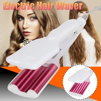 2pcs classic volumizing hair iron comb 2 in 1 comb crimper hair style hair waver styling tools corn brushes professional curling