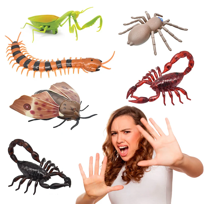 

Infrared RC Remote Control Animal Insect Toy Kit For Child Kids Adults Cockroach Spider Ant Prank Jokes For Boys Pet Cat Dog Toy