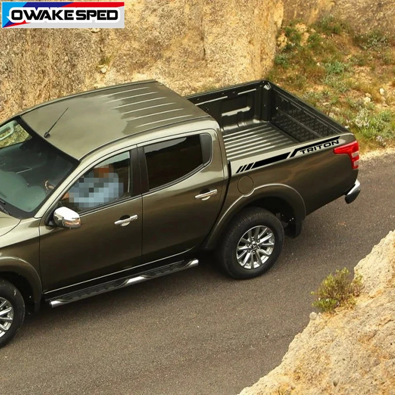 Triton гоночные спортивные полосы для Mitsubishi L200 украшение багажника наклейка