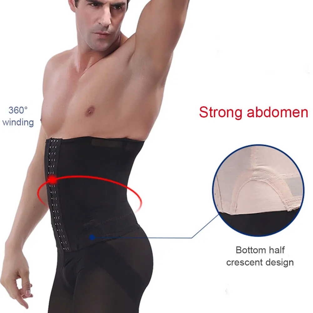 Хороший Здоровый мужской корсет для тренировки талии потери веса утягивающий