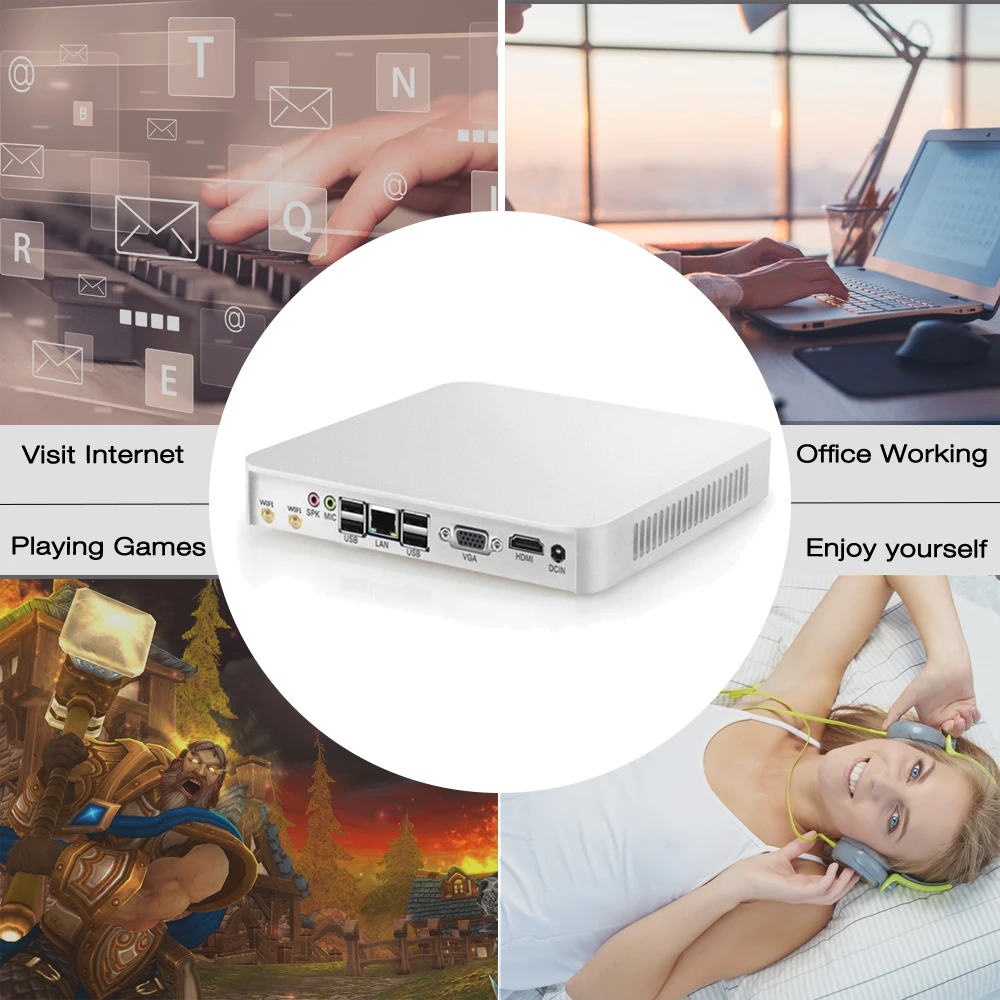 XCY Мини ПК Intel Core i7 6500U i3 i5 компьютер Minipc офисный Linux Win 10 7 HDMI wifi USB тонкий клиент Micro