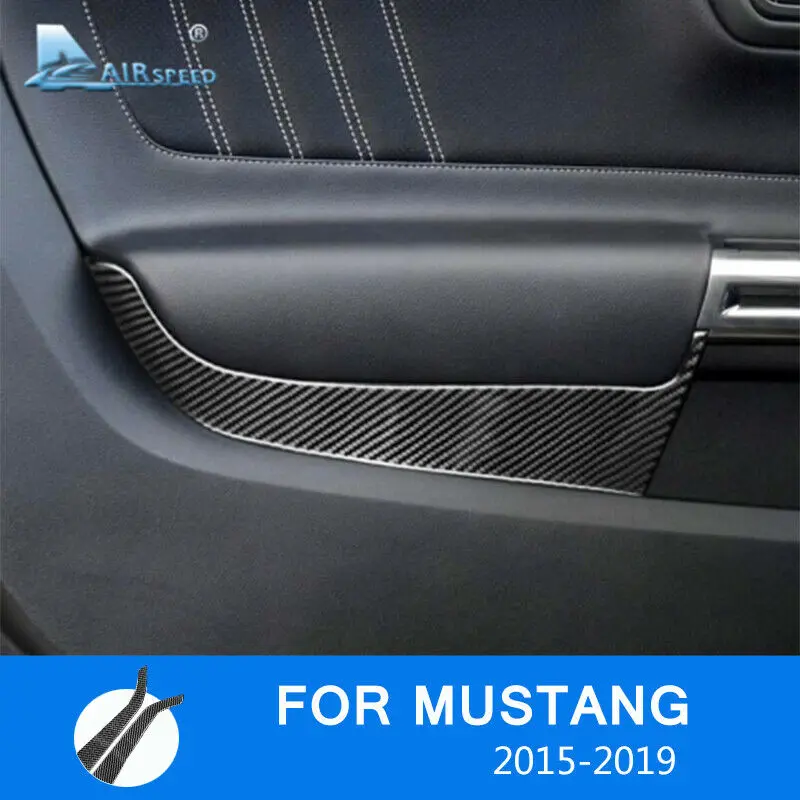 Наклейка на переднюю панель автомобильной двери из углеродного волокна для Ford