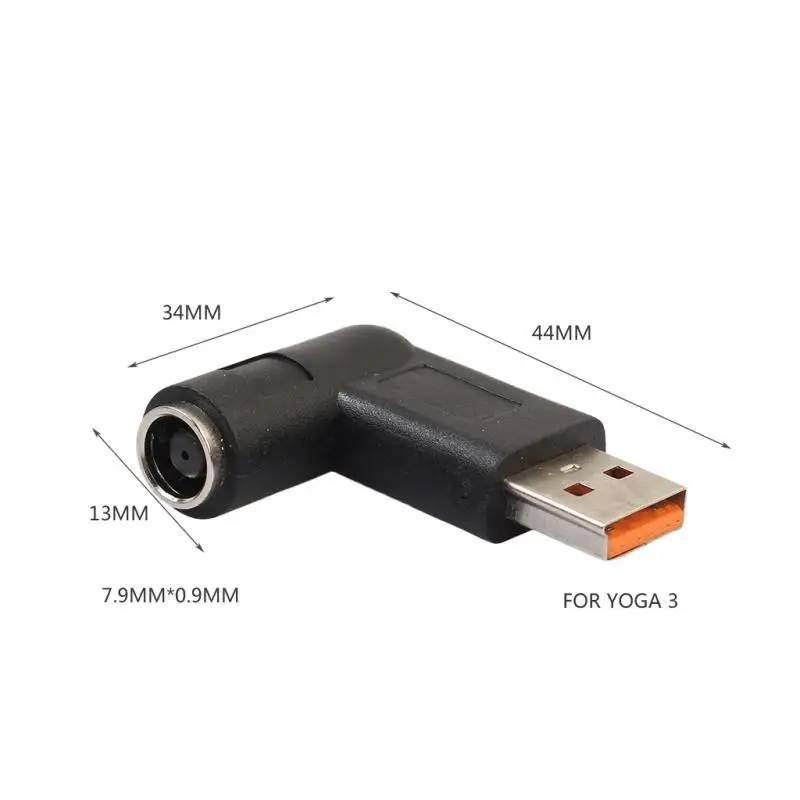 

DC 7.9*0.9mm Female To USB Male Converter Power Connector Adapter Plug Right Angle For Lenovo Yoga3