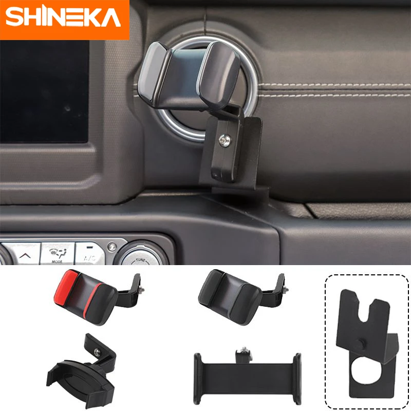 

SHINEKA Universal Car Bracket For Jeep Wrangler JL Car Walkie-talkie Stand Mobile Phone Clip Bracket For Jeep Wrangler JL 2018+