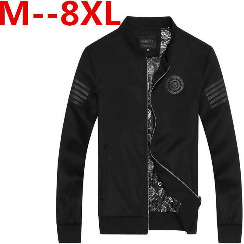 

Куртка мужская весенняя, с воротником-стойкой, 8XL, 6XL