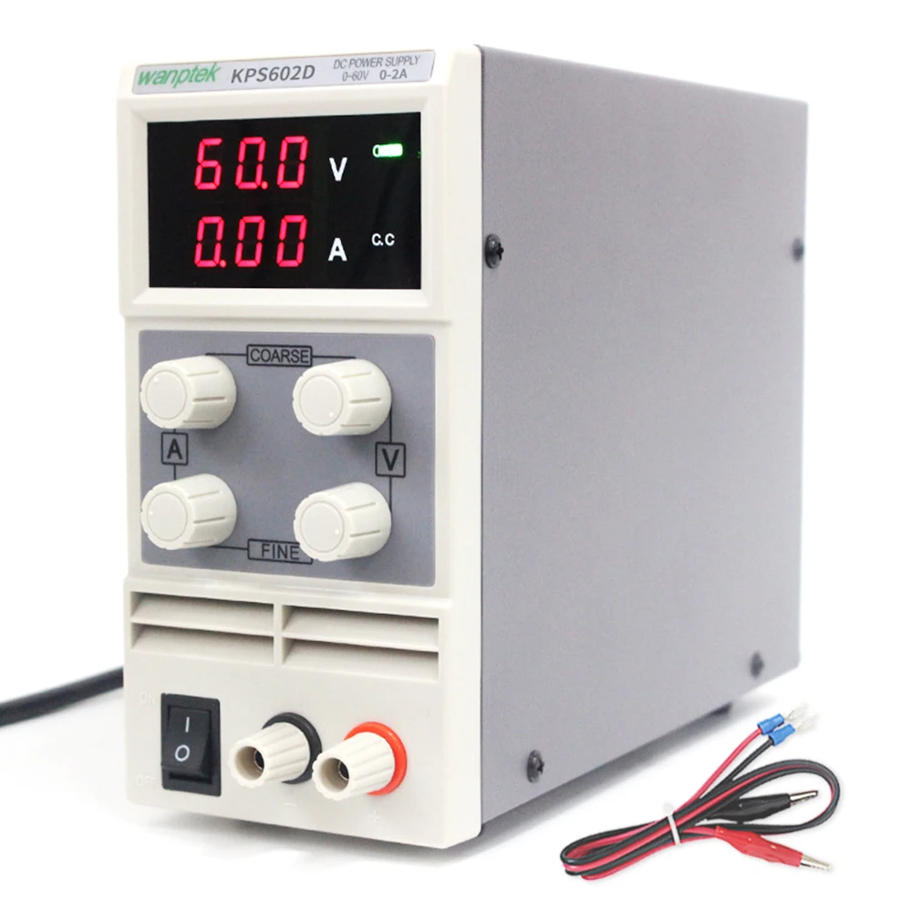 KPS602D High precision double LED display switch DC Power Supply protection function 60V 2A 110V-230V 0.1V/0.01A