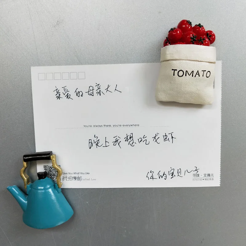 Магниты для холодильника магнитная паста яйцо хлеб имитация стерео