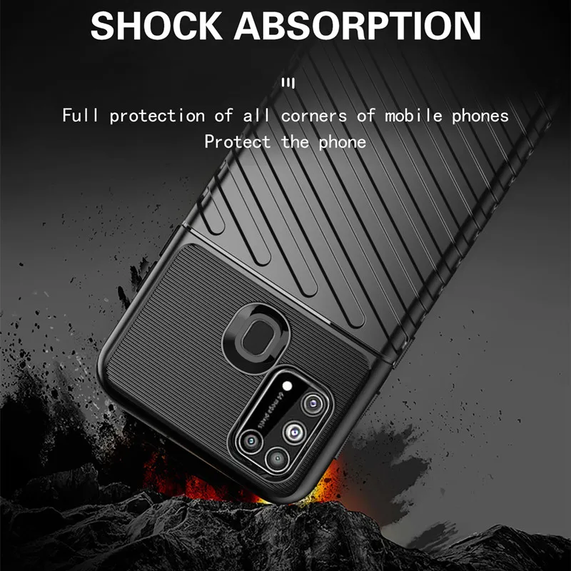 Прочный Силиконовый противоударный чехол для Samsung Galaxy M31 M315F сверхтолстый