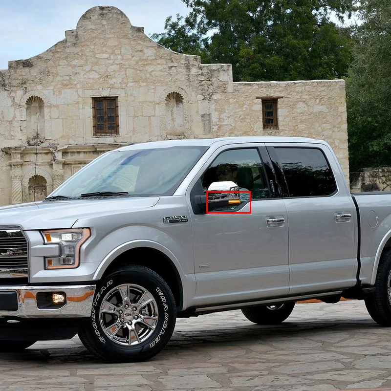 

1Pair LED Turn Signal Light Sequential Blinker Rearview Side Wing Mirror Light Puddle Lamp Indicator for Ford F150 2015-up