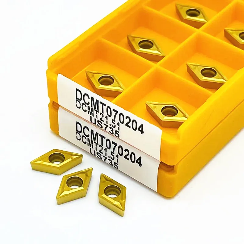 Токарный инструмент DCMT070204 VP15TF UE6020 US735 для внешней обточки токарный металла