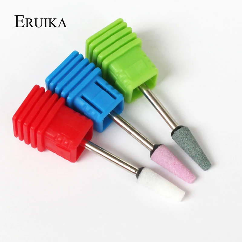 ERUIKA 1 шт. керамический камень для ногтей сверло коронда матиевая электрическая