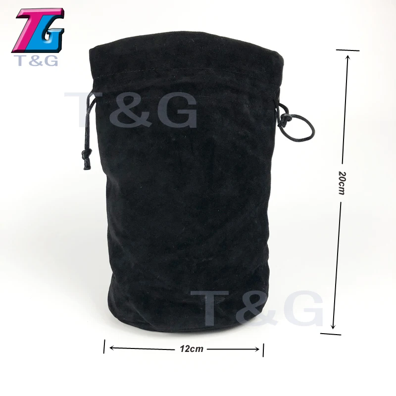 1pc black plus bag Высокое качество, мешок для игральных костей, упаковка ювелирных изделий, бархатные мешочки для упаковки, подарок, 2 типа, 3 цвета, настольная игра - Цвет: 1pc black plus bag