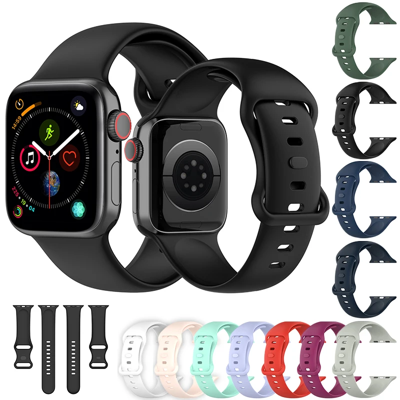 

Strap For Apple Watch Band 44mm/42mm/40mm/38mm Smartwatch Replacement Sport Bracelet For Iwatch 6/5/4/3/SE Wristband Accessories