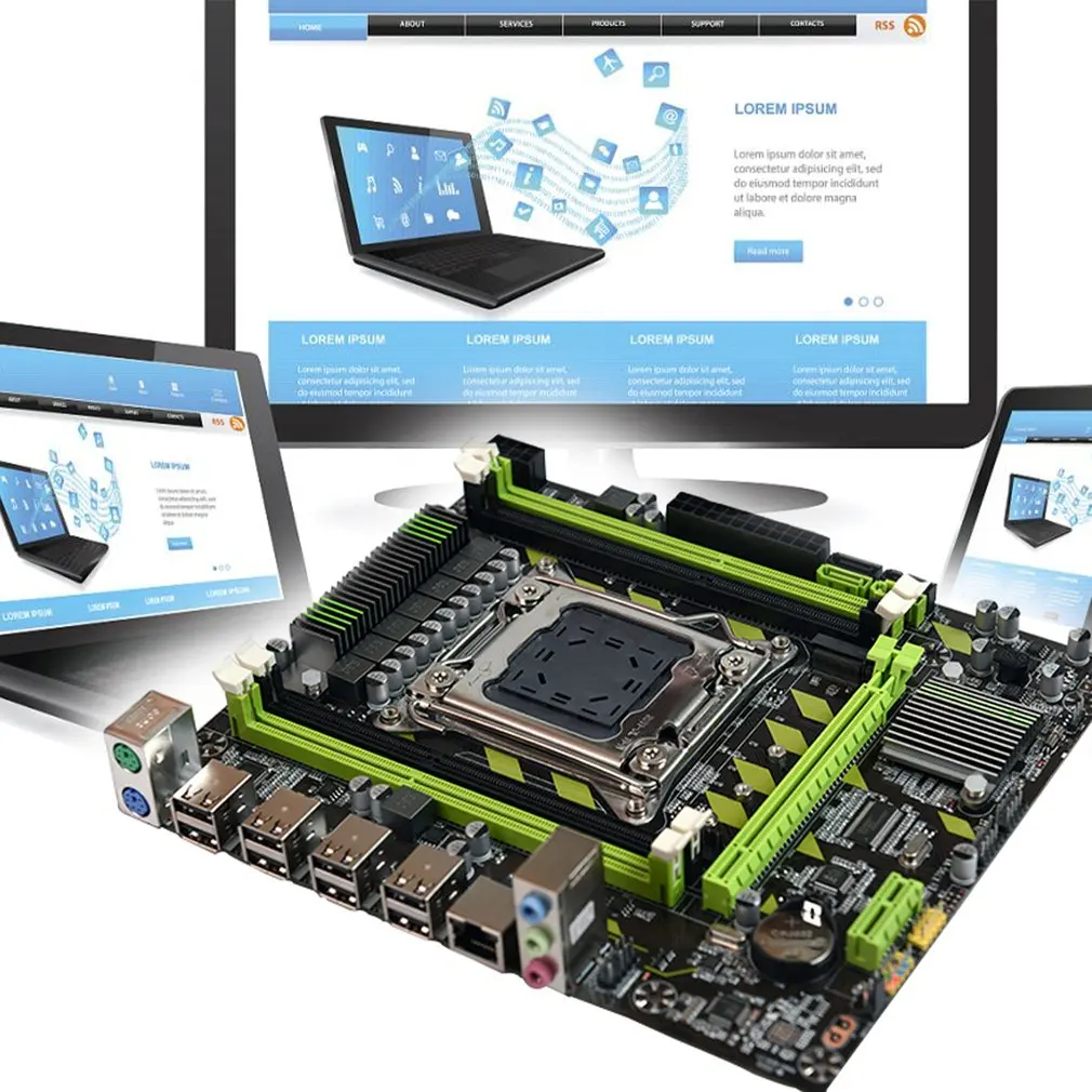 

X79 DDR3 Memory CPU Game Computer Motherboard Memory CPU Game Set E5 2630 2650 2660v2 Computer Motherboard