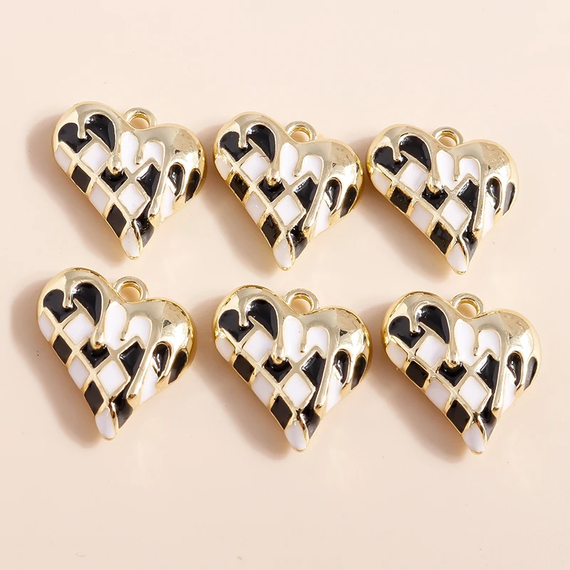 4 шт. Элегантные Кристаллы Любовь Имитация жемчуга сердца Подвески для сережек