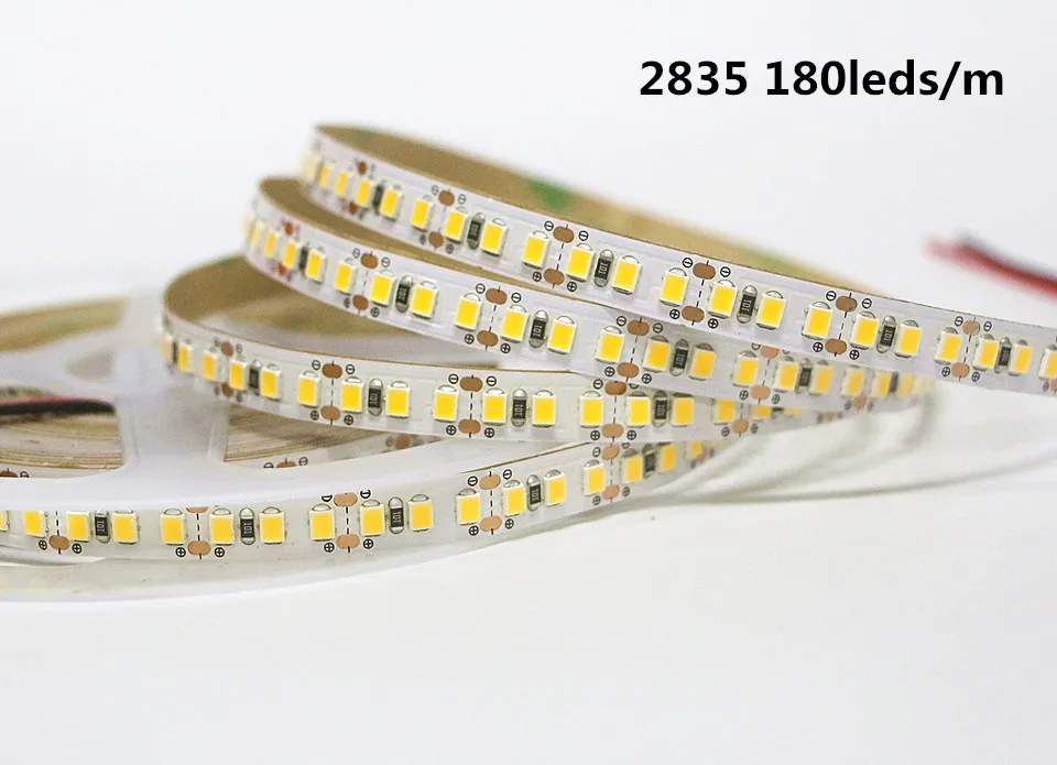5 м/лот водонепроницаемый цветных(RGB) светодиодных лент светильник 2835 AC/DC 12V 24V 60/120/180/240 светодиодов/M Fiexble с подсветкой светильник Светодиодная лента тесьма домашняя декорационная лампа