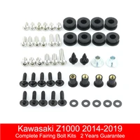 fit for kawasaki z1000 2014 2015 2016 2017 2018 2019 complete full fairing bolts kit bodywork screws covering bolt