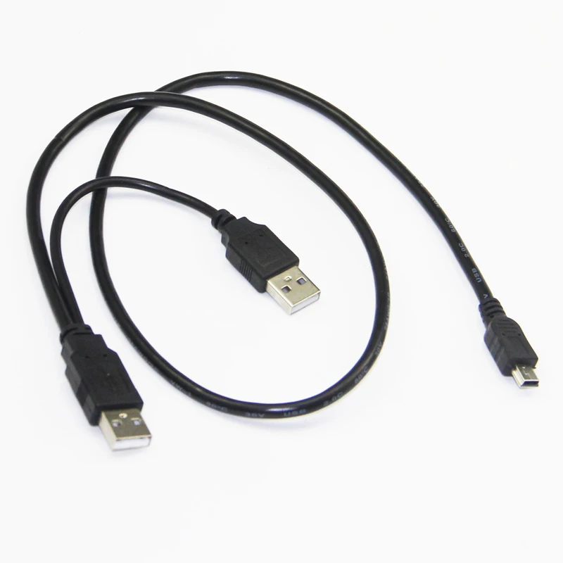 Кабель USB 2 0 типа A с разъемом Mini 5P + usb-кабель Папа-папа для разветвителя питания Y HDD