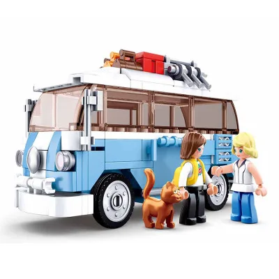 Городской автомобиль совместимый с legoed Speed Champions гоночный двухслойные автобусные