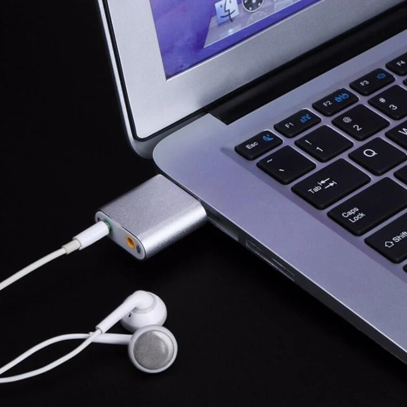 Внешняя звуковая карта 7 1 USB стерео микрофон динамик гарнитура аудио разъем 3 5 мм