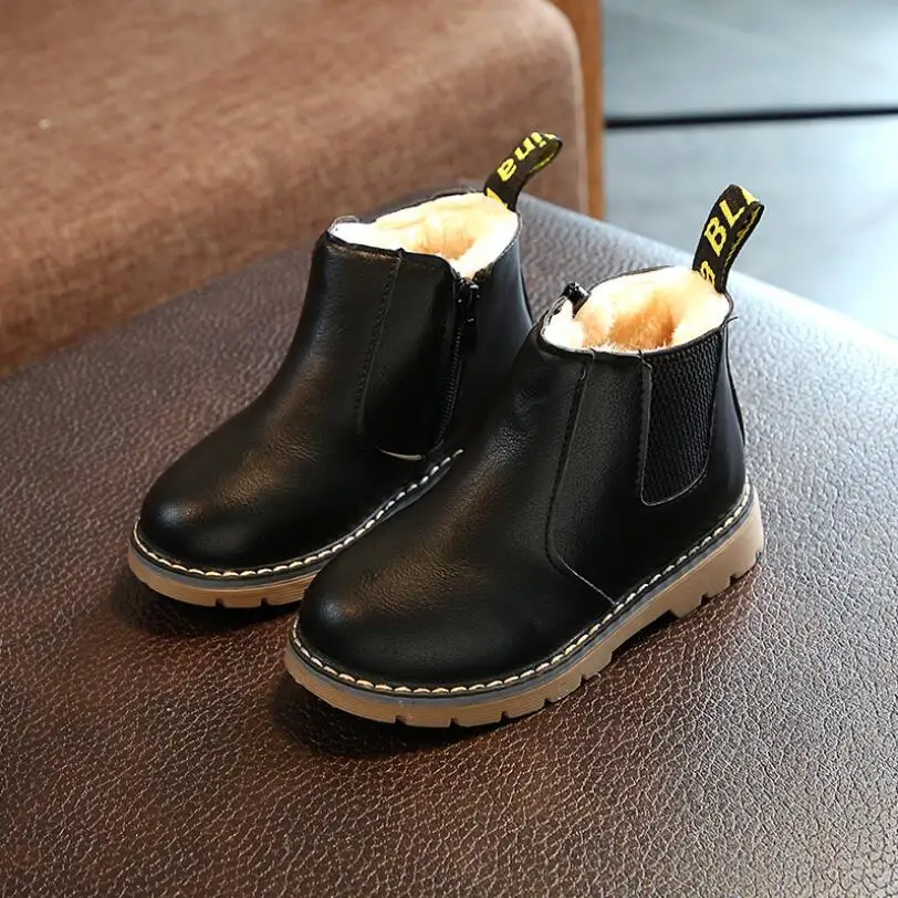 Ботинки Martin для мальчиков и девочек модная брендовая детская кожаная обувь на