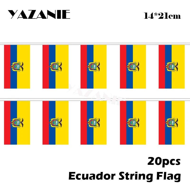 YAZANIE 14*21 см 20 шт 5 метров латунный полиэстеровый флаг страны мира национальные