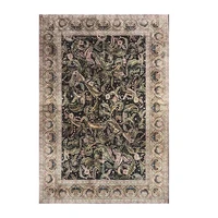 4x6 leaf design large area silk rug home decor modern solid hand knotted carpet living room bedroom