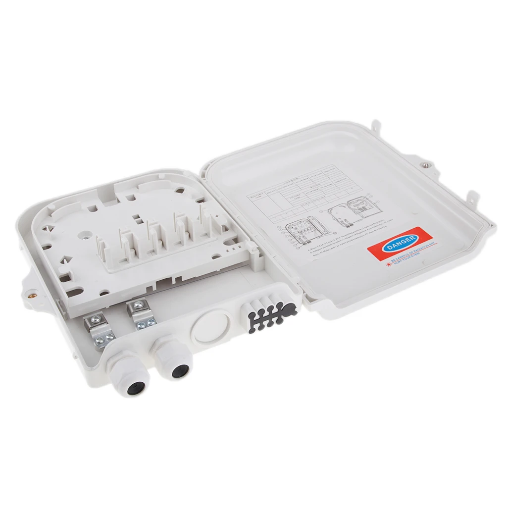 

8Port FTTH Fiber Termination Box, Wall Mount - Distributed by Wire and Cable