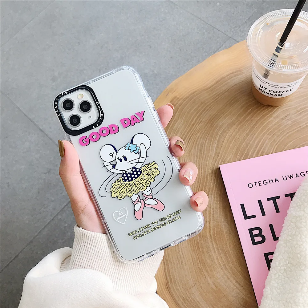 ORYKSZ Lovely Cartoon Mouse Phone Case Cover For iPhone 11 Pro Max X XS XR Soft 7 8 6 6s Plus Silicon |