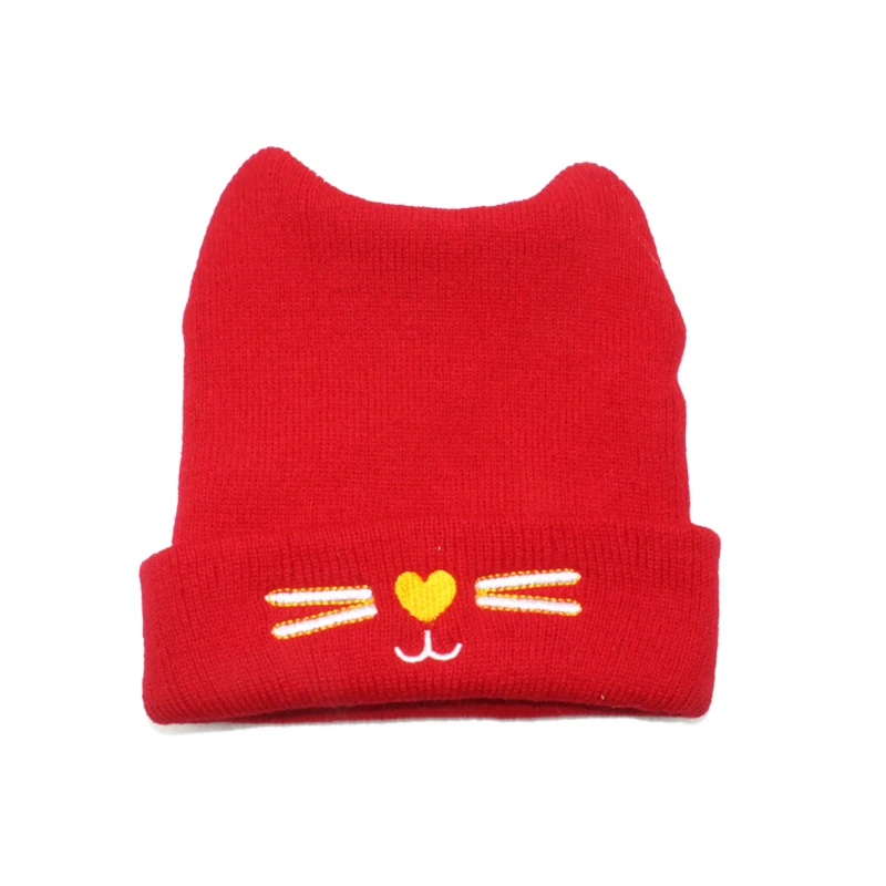 2020 Winter Autumn Hats For Kids Cartoon Cat Ears Infant Baby Toddler Girl Boy Warm Cute Beanie Hat Knitting Cap Christmas Gift | Детская