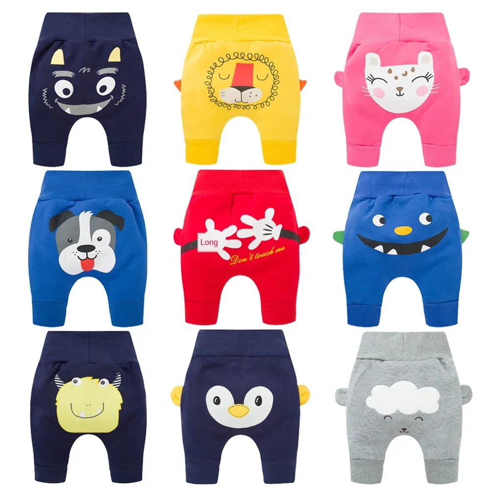 

Children's cotton sweater pants children's clothing boys and girls autumn and winter models thick warm baby fleece big pp pants