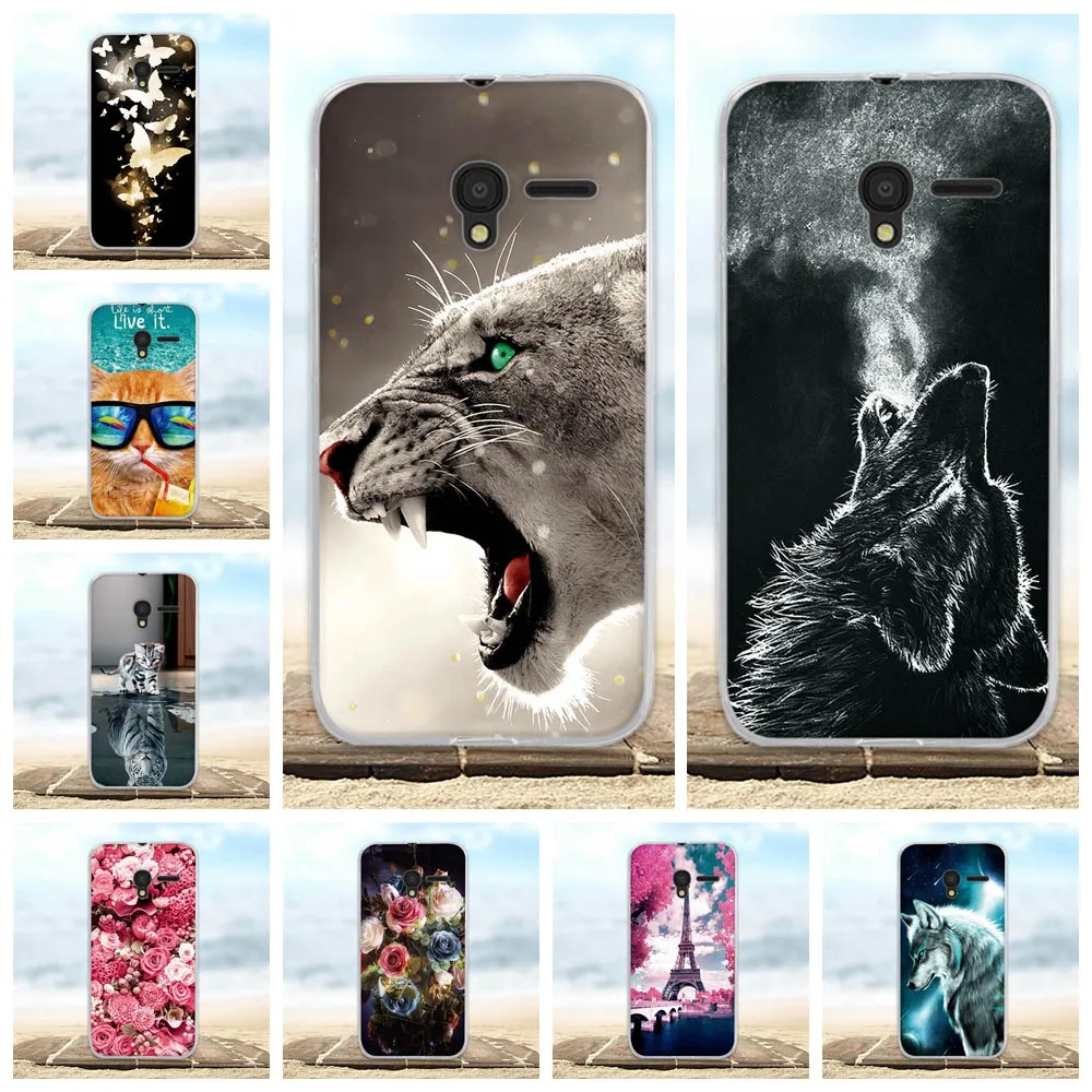 Для Alcatel Pixi 3 (4 5) чехол Ультратонкий 3D сумка из силикона и ТПУ для One Touch 4 5 '񠜉 5019